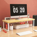 Monitor Raised Shelf Adjustable Laptop Stand Desktop Organizer Rack Holder