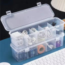 Transparent Data Cable Organizer Case With Lid Dustproof Card Storage Box