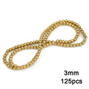 Gold Plated Hematite Beads Star Heart Shapes Loose Jewelry Beads