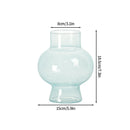 Modern Pink Glass Vase Hydroponic Flower Vase For Home Decor