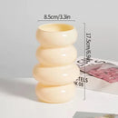 Modern Pink Glass Vase Hydroponic Flower Vase For Home Decor