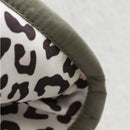 Women Padded Jacket Leopard Print Cotton Quilted Warm Puffer Coat