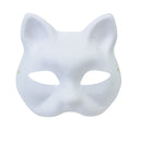 DIY Cat Face Mask Set Paintable Blank Masks For Party Cosplay