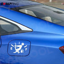 Car Fuel Tank Sticker Reflective Vinyl Funny Gas Gauge Decal