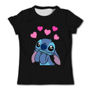 Girls Kawaii Stitch T-shirt Toddler Cartoon Tee Summer Short Sleeve