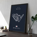 F1 Car Race Route Wall Art Canvas Painting Framed Home Decor