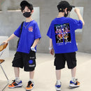 Korean Children's T Shirts Cotton Short Sleeve Graphic Tops Boys Girls