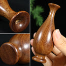Mini Walnut Wood Vase Decorative Tabletop Dry Flower Arrangement