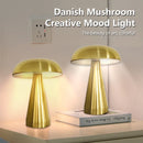 Mushroom Table Lamp LED Touch Sensor Three Color Dimming Rechargeable