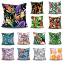 45x45CM Tropical Plant Parrot Sofa Cushion Cover Set Decorative