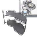 2 Tier Blind Corner Cabinet Organizer Adjustable Kitchen Storage Rack