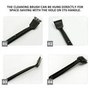 5pcs Bird Cage Cleaning Brush Stainless Steel Long Handle Bristles