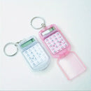 Mini Transparent Calculator Portable Flip Keychain Compact For Students