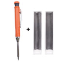 Carpenter Pencil Mechanical Woodworking 3 Colors Refill Sharpener