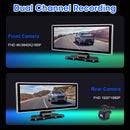 10 Inch 4K Dash Cam Car DVR Dual Lens Wireless Carplay GPS