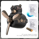 Rotating Airplane Pilot Bear Car Air Freshener Vent Clip Diffuser