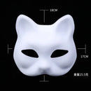 DIY Cat Face Mask Set Paintable Blank Masks For Party Cosplay