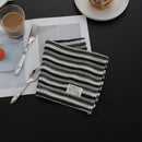 Black And White Striped Tablecloth Dining Mat Placemat Coaster