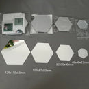 Hexagon Acrylic 3D Mirror Wall Sticker Set For Home Decoration