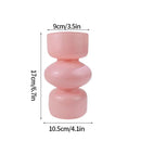 Modern Pink Glass Vase Hydroponic Flower Vase For Home Decor