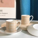 12pcs Espresso Cups Set Ceramic Coffee Tea Cups With Plates And Handles