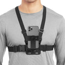Phone Chest Strap Mount Adjustable Holder For Smartphones And Action Cameras