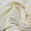 Pleated Fabric Soft Polyester Textile For Wedding Decor Sewing