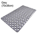 Anti Slip Bath Mat With Drain Holes Antibacterial Rubber Shower Mat