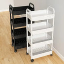 Multi-Layer Storage Rack Mobile Trolley For Kitchen Bedroom Bathroom Snacks