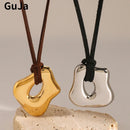 Irregular Pendant Necklace Cord Stylish Women Party Accessories Gift