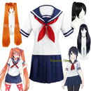 Yandere Simulator Cosplay Costume Osana Najimi School Uniform Wig