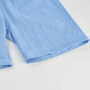 Kids Cotton Linen Shorts Summer Breathable Loose Sports Beach Pants