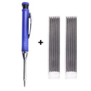 Carpenter Pencil Mechanical Woodworking 3 Colors Refill Sharpener