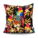 45x45CM Tropical Plant Parrot Sofa Cushion Cover Set Decorative