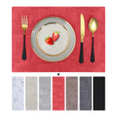 Kitinjoy Heat Resistant Placemats Waterproof Faux Leather Table Mats Easy Clean