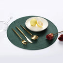 Round Dining Table Placemat 38cm Biodegradable Woven Insulation Mat