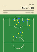 Football Canvas Wall Art Golden Goal Soccer Sports Poster Print