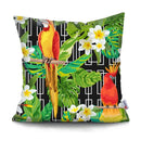 45x45CM Tropical Plant Parrot Sofa Cushion Cover Set Decorative