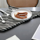 Black And White Striped Tablecloth Dining Mat Placemat Coaster