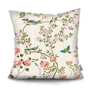 45x45CM Tropical Plant Parrot Sofa Cushion Cover Set Decorative
