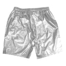 Men's Metallic Shorts Shiny Drawstring Pockets Sport Summer Pants