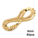 Gold Plated Hematite Beads Star Heart Shapes Loose Jewelry Beads
