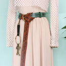 Renaissance Costume Belt Pouch Leather Holder With 3 Potion Bottles