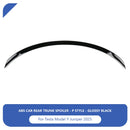 Tesla Model Y Rear Spoiler Carbon Fiber ABS Trunk Wing Lip