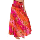 Boho Maxi Skirt Women Vintage Two Way Wear Beach Dress Skirt