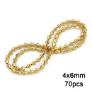 Gold Plated Hematite Beads Star Heart Shapes Loose Jewelry Beads