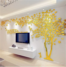 3D Mirror Tree Wall Sticker Acrylic Art Living Room Bedroom Decor