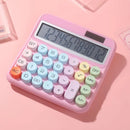 Mechanical Calculator 12 Digit Large LCD Display Dual Power Supply