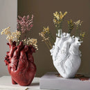 Anatomical Heart Vase Resin Figurine Decorative Flower Holder Display