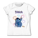 Girls Kawaii Stitch T-shirt Toddler Cartoon Tee Summer Short Sleeve